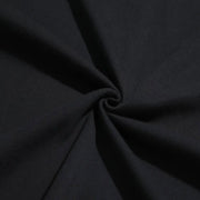 Close-up of black fabric texture for Fresh Faith Designs Bible verse religious apparel T-shirts