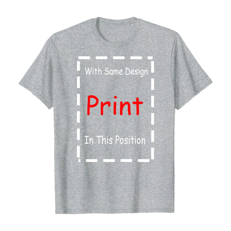 Fresh Faith Designs gray t-shirt template for Bible verse religious apparel with print position guide