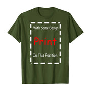 Green Fresh Faith Designs t-shirt mockup for Bible verse religious apparel with print placement guide