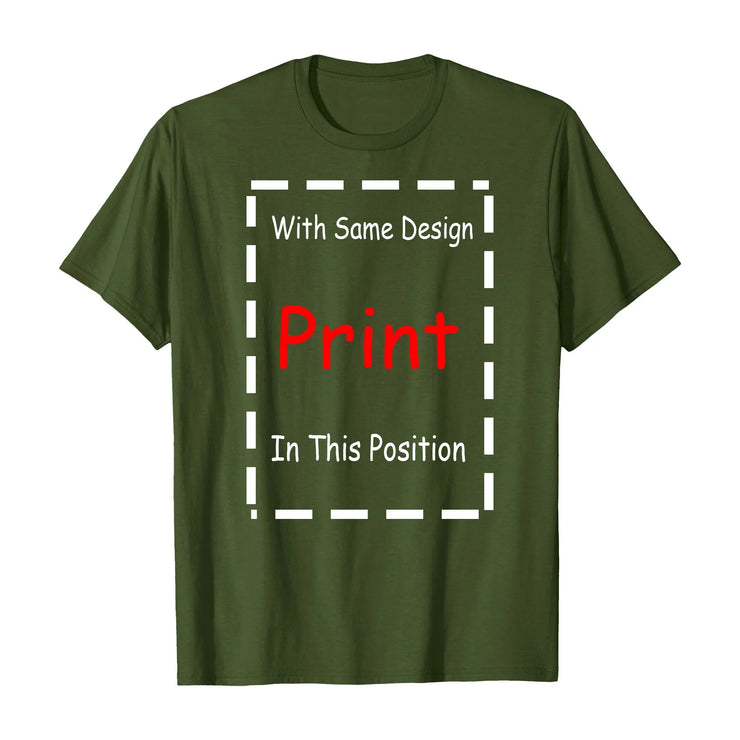 Green Fresh Faith Designs t-shirt mockup for Bible verse religious apparel with print placement guide