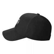 Black Christian baseball cap with white faith cross embroidery by Fresh Faith Designs