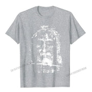 Gray Christian Graphic Tee with a white distressed cross design from Fresh Faith Designs