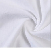 Close-up of soft white fabric texture for Christian women's sweatshirt by Fresh Faith Designs