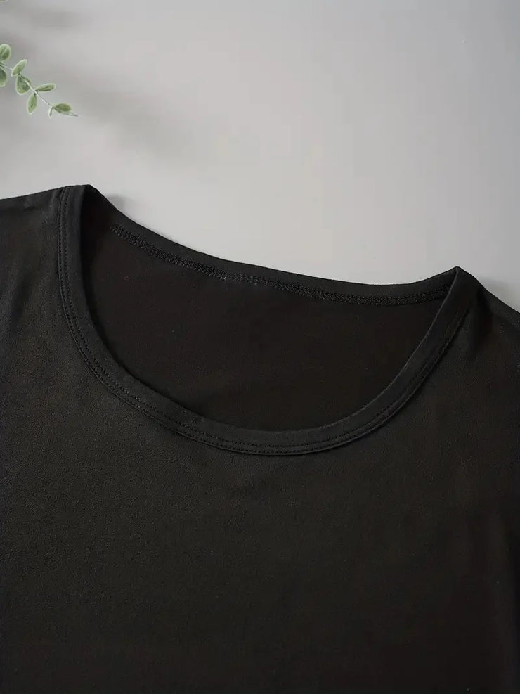 Black crew neck t-shirt from Fresh Faith Designs, part of faith-based casual clothing collection