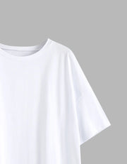 White plain t-shirt from Fresh Faith Designs, faith based women's apparel with a classic round neck