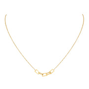 Delicate gold chain necklace with geometric pendant from Fresh Faith Designs faith jewelry for women