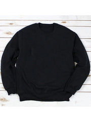 Black long sleeve crewneck sweatshirt religious apparel for women by Fresh Faith Designs