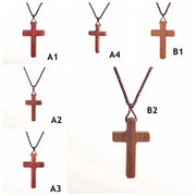 Fresh Faith Designs wooden religious cross necklace for men and women in various sizes and styles