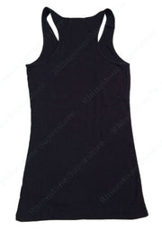 Black racerback tank top from Fresh Faith Designs faith based women's apparel collection