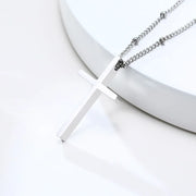 Silver cross pendant necklace from Fresh Faith Designs women's faith jewelry collection